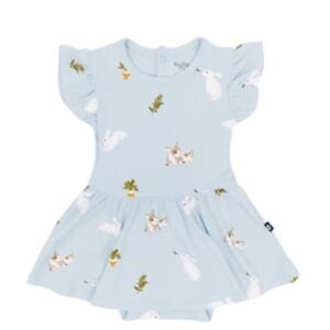 NWT Kyte Baby Ice Rabbit Twirl Dress 2T